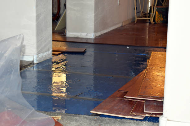 Professional Burst Pipe Water Damage technician working in Attleboro Falls, MA
